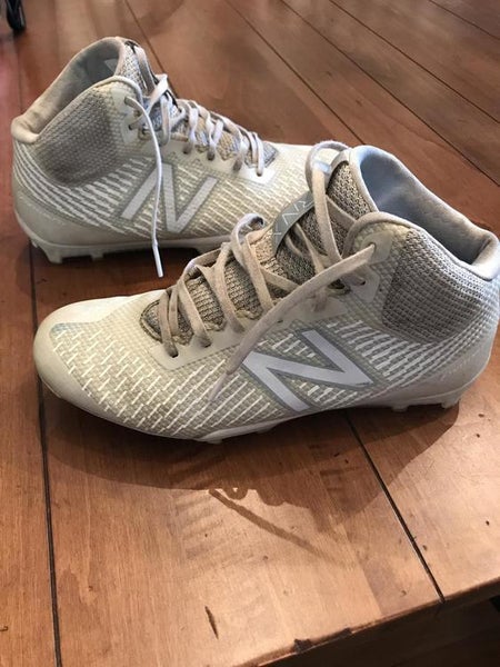 Used New Balance Burn X Mid Lacrosse Cleats size 12