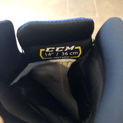 NY Rangers CCM Pro Stock Gloves 14” With Shot Blockers