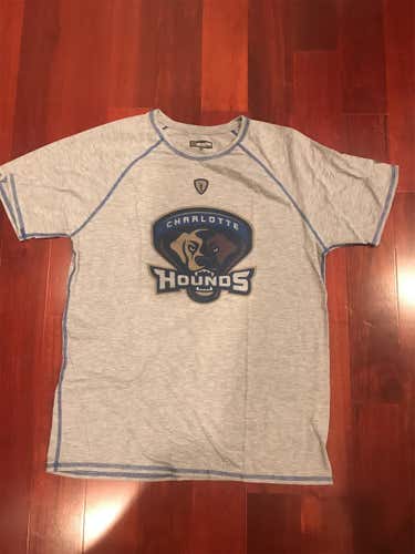 Gray Charlotte Hounds Adrenaline Warmup Shirt XL