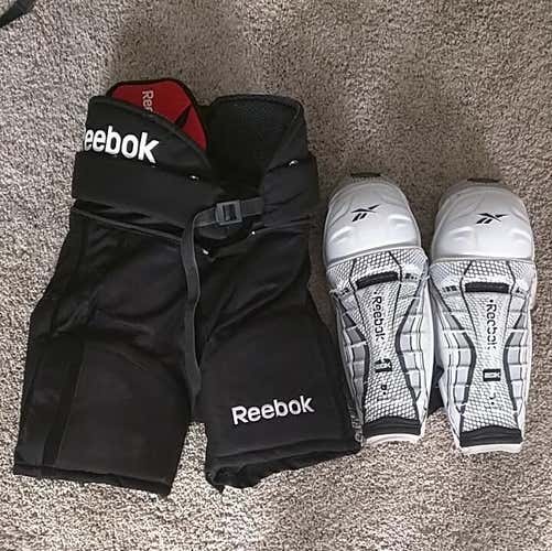 Bundle for @Jloahunra76 - Reebok 18K Hockey Pants Jr. Med & Reebok 20K shin guards 12"