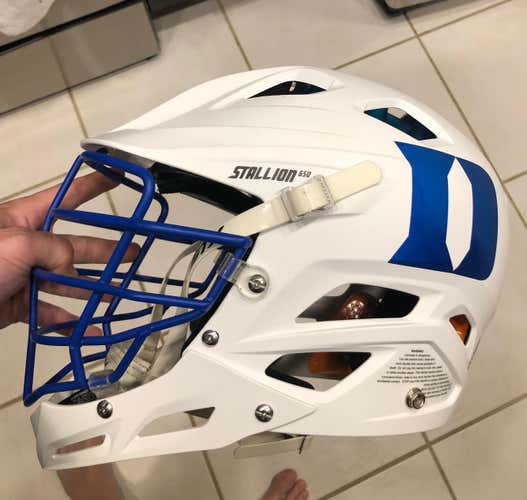 New Duke team issued All white STX Stallion 650 Helmet Adult
