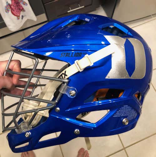 Duke team issued (chrome blue w/ chapel in back) STX Stallion 650 Helmet Adult