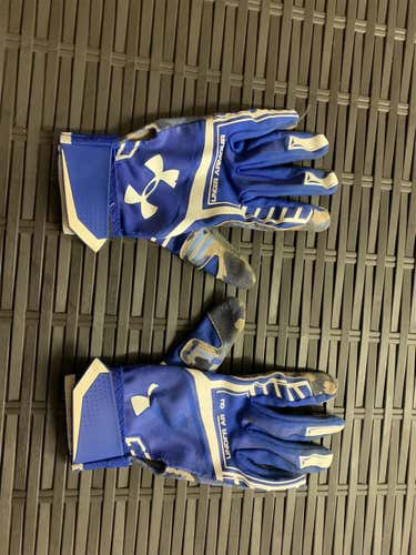 Royal Blue Under Armour Batting Gloves