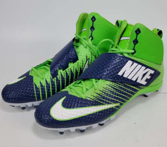New Nike Strike Pro GREEN Blue (US Size 16) Football Cleats