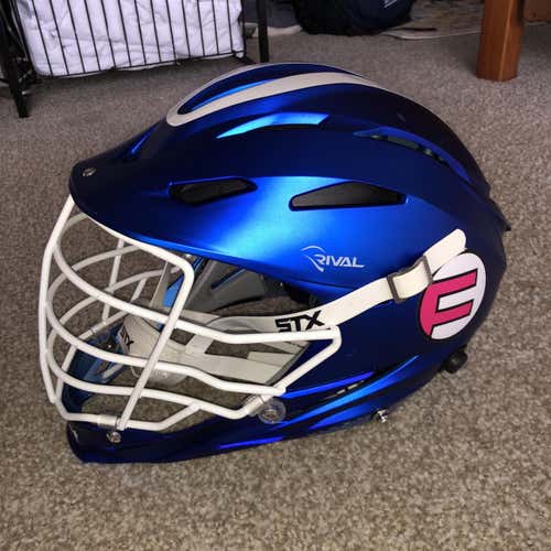 L/XL Blue Chrome STX Rival (Like New)