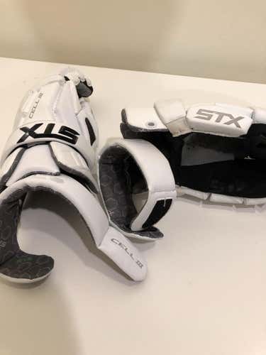 STX Cell III Lacrosse Gloves White (13")