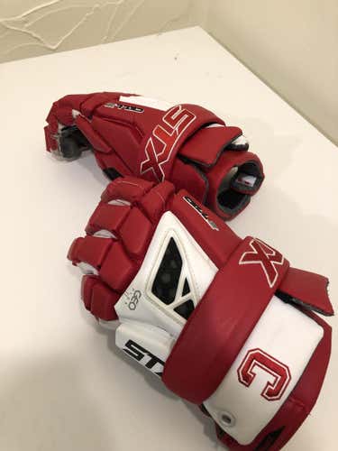 Cornell Team Issue STX Cell III Lacrosse Gloves (13")
