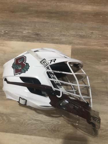 Game-worn Brown University R Helmet Adult