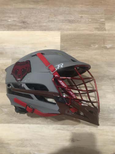 Game-worn Brown University R Helmet Adult
