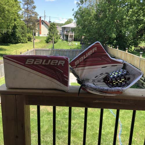 Supreme 1S Goalie Glove & Blocker Regular Senior Pro Stock