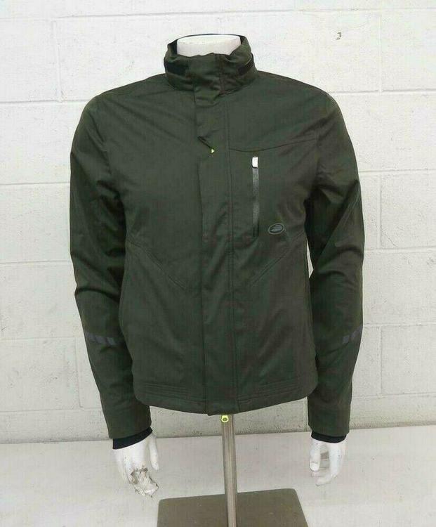 dark green windbreaker