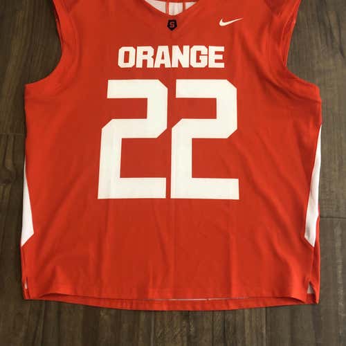 New Nike Syracuse Orange #22 Lacrosse Jersey$105