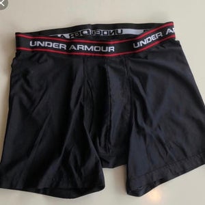Several pairs of used compression shorts and underwear.
