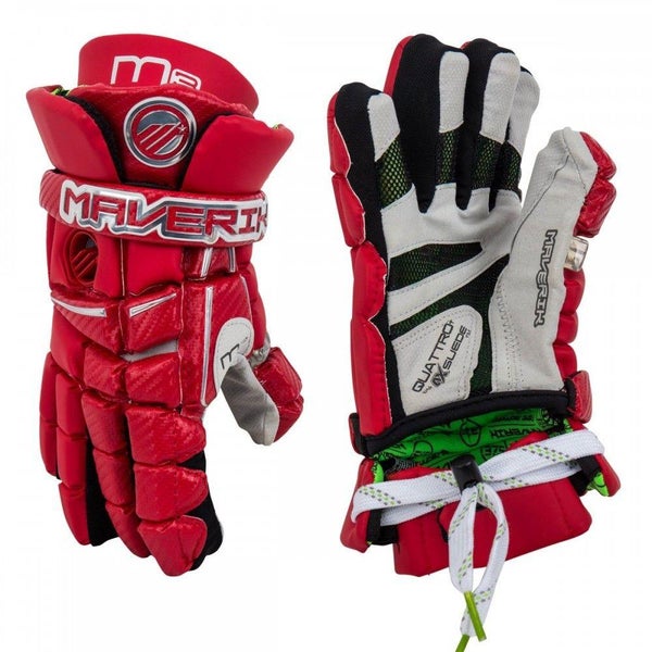 New Maverik M3 Lacrosse Gloves - Red