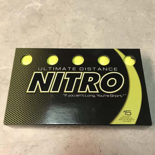 Nitro Ultimate Distance 15-Count Yellow Golf Balls
