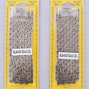 LOT of 2 Yaban YBN SLA410 Single Speed Chains 1/2x1/8 112Links BMX Fixed Gear