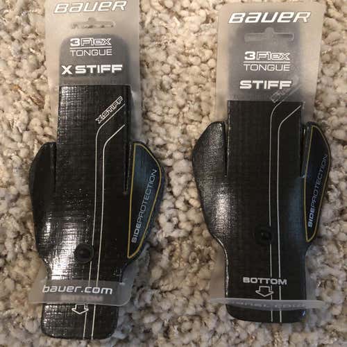 NEW Bauer Tongue Inserts Stiff & X-Stiff 2 Pack