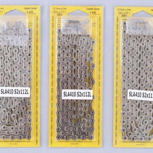 LOT 3 Yaban YBN SLA410 Single Speed Chains 1/2x1/8 112Links BMX Fixed Gear