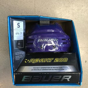 New Bauer Re-Akt 200 Helmet Pro Stock - Purple