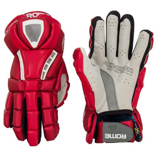 New Maverik Rome RX3 Lacrosse Gloves - Red