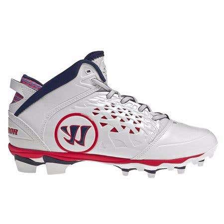 New Warrior Paul Rabil Adonis99 Lacrosse Cleats - WHT/RED/NAVY
