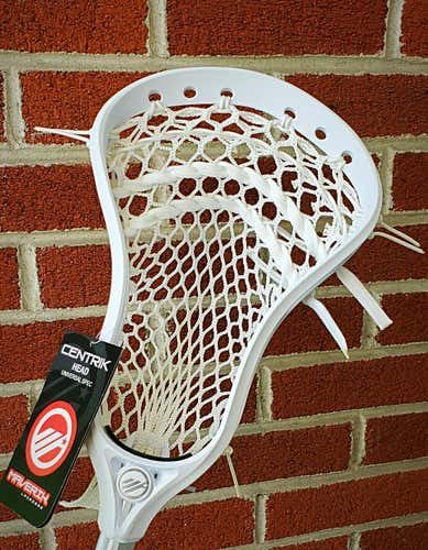 Maverik Men’s Centrik U Lacrosse Head Strung w/ Semi-Soft Mesh-NO TRADES