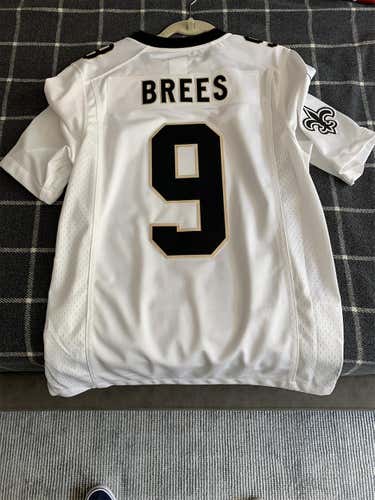 New Drew Brees Authentic Saints White Away Jersey