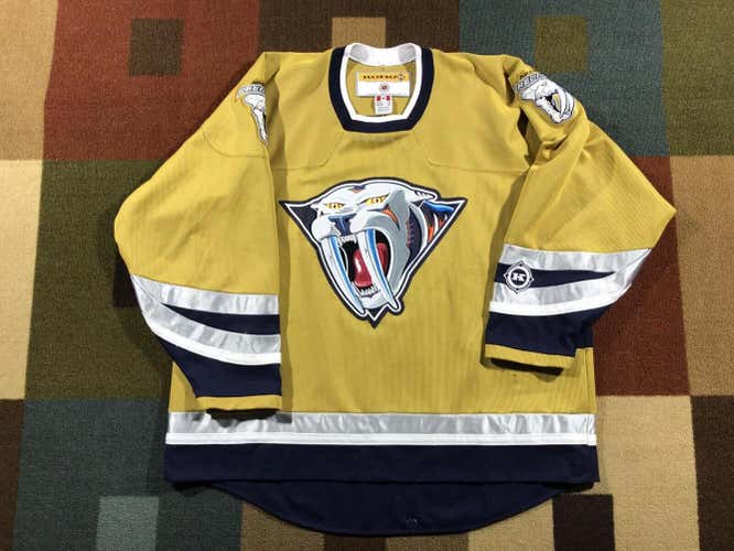 Nashville Predators Koho Mustard Cat Third Alternate Jersey XXL