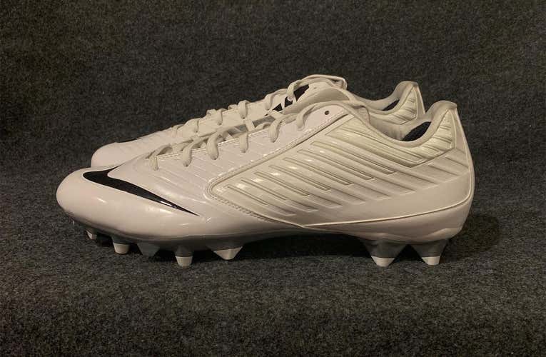 Nike Vapor Speed Low TD Football Cleats White Black Oreo 643152-101  Size 13