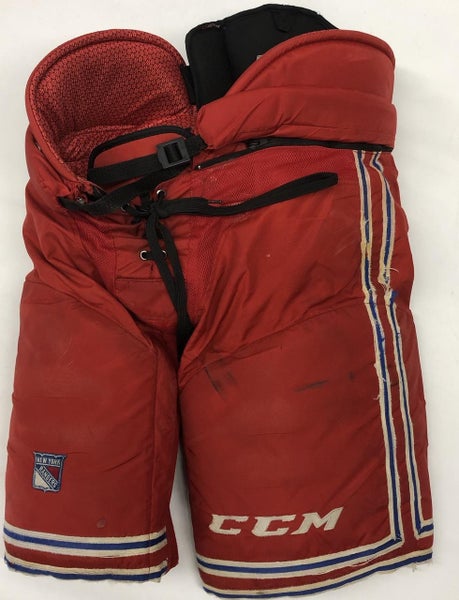 CCM HP45 Custom Pro Stock Hockey Pants Large New York Rangers NHL Used (7)