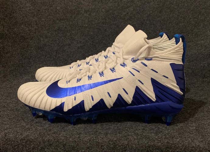 Nike Alpha Menace Elite Football Cleats White/Royal Blue 871519-104  Size 11