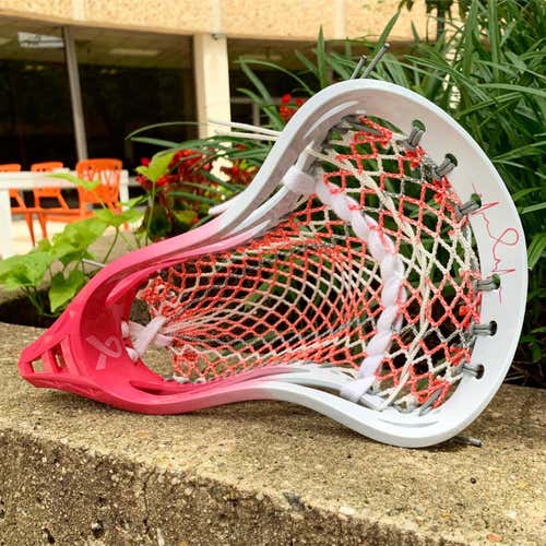 New Unbranded Laxroom Head - Dyed & Strung - Breast Cancer Awareness
