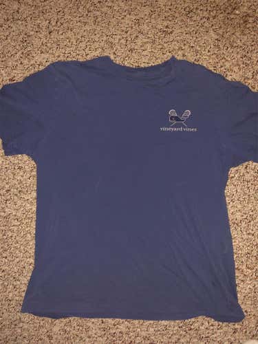 Blue Vineyard Vines Lacrosse Shirt