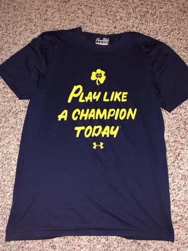 Blue Notre Dame Under Armour Shirt