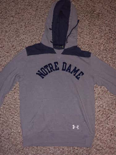 Gray Notre Dame Under Armour Sweatshirt