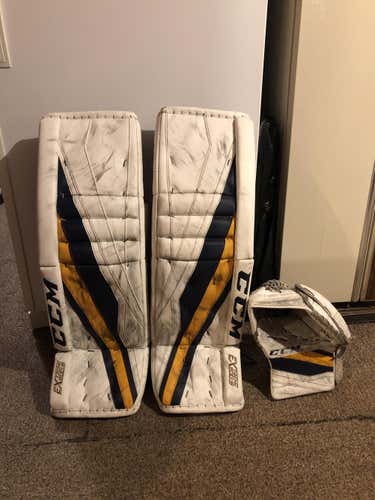 CCM Extreme Flex III Goalie Pads and Glove