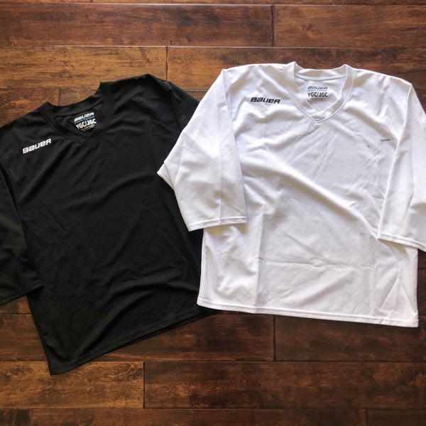 Pair of Bauer Youth / Junior Goalie Cut Practice Jerseys