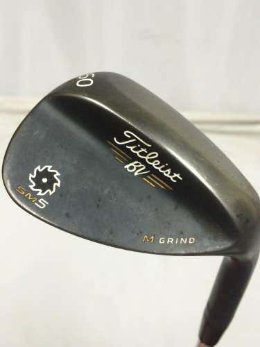 Titleist Vokey SM5 Raw Black 60°-08° Wedge True Temper Dynamic Gold Wedge Flex