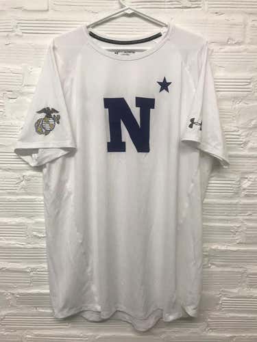 Navy "Don't Give Up The Ship" Under Armour Shirt Adult