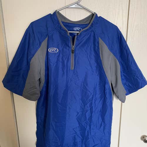 Men’s Small Rawlings Windbreaker 1/4 Zip Short Sleeve