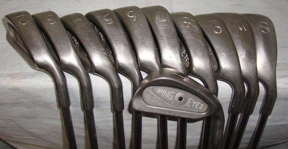 Ping Eye2 Black Dot Complete Set 11 Irons 1-9 + 2 Wedges (WS) ZZ Lite USA Right Handed