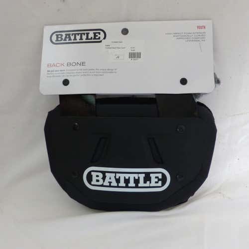 BATTLE MATTE BLACK YOUTH BACK PLATE