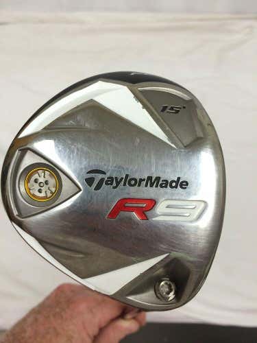 TaylorMade R9 15° 3 Fairway Wood Fujikura Motore Stiff Flex