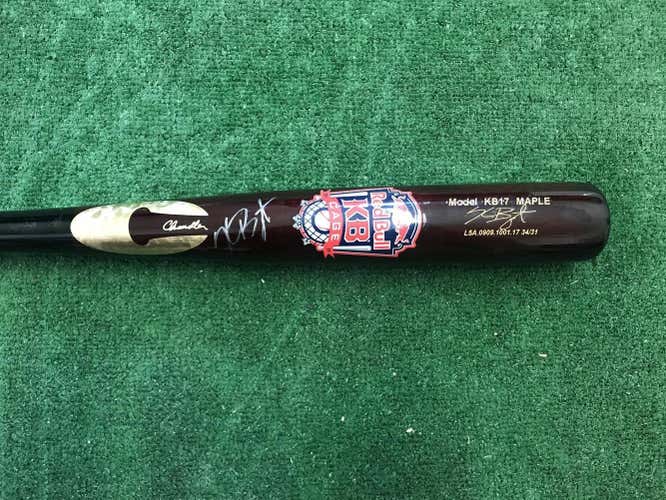 Kris Bryant Signed Chandler RedBull KB Cage - Model KB17 Maple (black/brown)