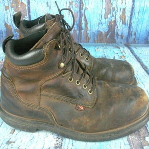Red Wing 4215 STEEL TOE Brown Leather MADE IN THE USA Waterproof Boots Men's 8 H