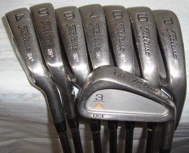 Titleist DCI Clubs 3-PW Irons  MS 209 Stiff Steel RH Matching Series #