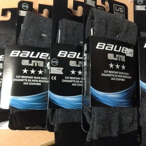 NEW BAUER ELITE CUT RESISTANT SKATE SOCKS NEW