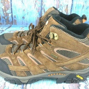 Merrell Moab 2 Mid Waterproof J06051 Brown Leather Hiking Trail Boots Men's 13