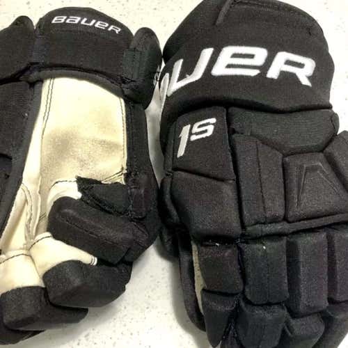 RARE NHL PRO STOCK GAME USED 14” BAUER 1s GLOVES