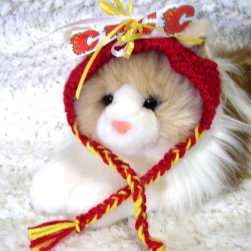 Flames Handmade Cat Hat